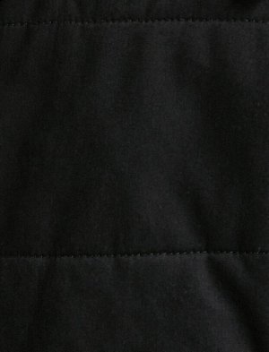 Куртка с капюшоном Молния Хлопок с деталями