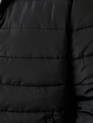 Надувное пальто с карманом на молнии
