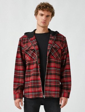 Куртка-рубашка дровосека с капюшоном