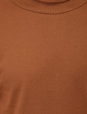 KOTON Базовая футболка с длинными рукавами и водолазкой