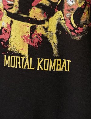 Толстовка Oversize с капюшоном Mortal Kombat с лицензией и принтом