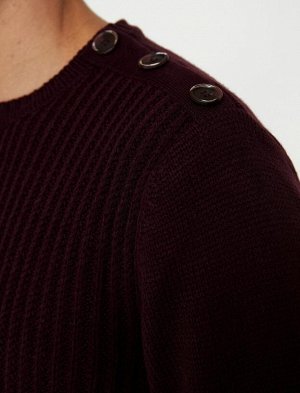 Трикотажный свитер с пуговицами