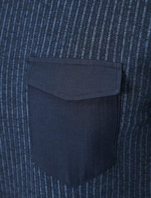 Свитер-футболка Slim Fit с круглым вырезом