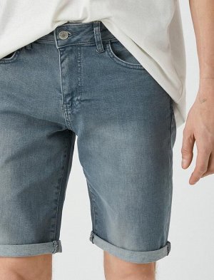 Многослойные джинсовые шорты