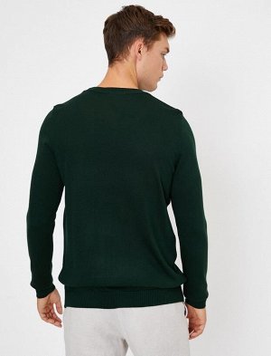 KOTON Трикотажный свитер с круглым вырезом