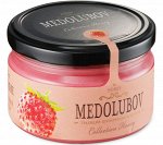 Подарок Мёд-суфле Медолюбов с земляникой 250мл