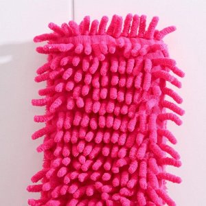 Швабра для мытья пола с распылителем Доляна, двусторонняя насадка из микрофибры 40×14 см, металлическая ручка 125 см, МИКС
