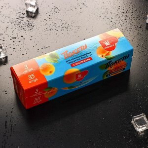 СИМА-ЛЕНД Пакеты для заморозки продуктов «Уфа ПАК», 3 литра, 25?35 см, 35 шт, с клипсами