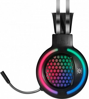 Гарнитура Гарнитура стерео Def Pyro (черн.), игровая, RGB, 2.0m, box-20 64590