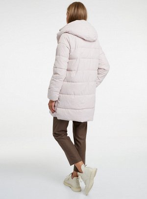 Пальто утепленное с капюшоном