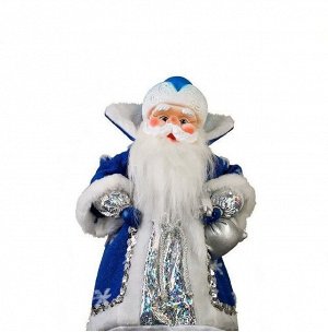 Дед Мороз шуба синяя со снежинками (Бирюсинка)