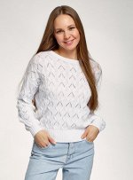Джемпер ажурный с длинным рукавом
