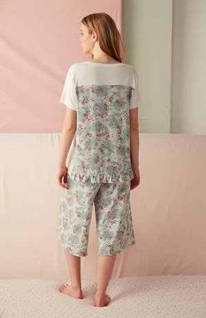 Пижамные штаны Duman Morning Capri с цветочным принтом