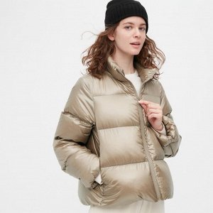 UNIQLO — блестящая дутая куртка 31 BEIGE