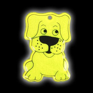 Светоотражающий элемент «Собака», двусторонний, 6 ? 3,5 см , цвет МИКС