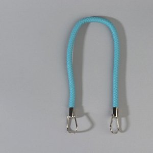 Ручка для сумки, 57 см, цвет голубой