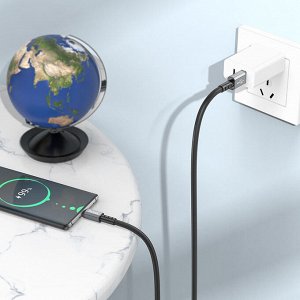 USB кабель Hoco "Strength" Type-C / D6 мм, 3A, 1 м