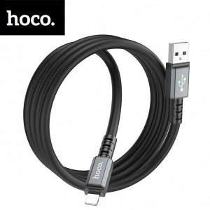USB кабель Hoco "Strength" For Lightning / D6 мм, 2.4A, 1 м