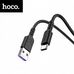 USB кабель Hoco &quot;Fortune&quot; Type-C / D4,5 мм, 5A, 1 м