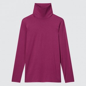 UNIQLO Heattech - нательная водолазка - фиолетовый