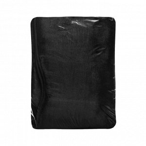 Накидка на заднее сиденье, искусственный мутон, на антислике, 50 х 150 см, черный