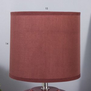 Настольная лампа Берти E14 40Вт терракотовый 15х15х29 см RISALUX
