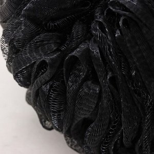 Мочалка для тела SAVANNA «Нежность», 90 гр, тубус в подарок, цвет чёрный