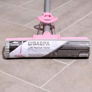 Швабра для мытья пола PVA с телескопической ручкой Raccoon, с двойным роликом, 27x78,2(120) см