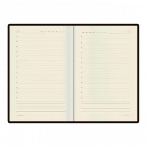 Ежедневник недатированный А5, 136 листов OXFORD, обложка искусственная кожа, сменный блок, бордовый