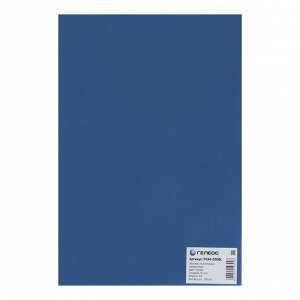 Обложки для переплета A4, 200 мкм, 100 листов, пластиковые, прозрачные синие, Гелеос