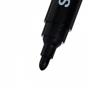 Маркер перманентный 2.5 мм STAFF, нестираемый, чёрный