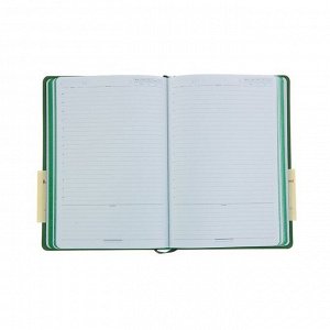 Ежедневник недатированный А5+, 160 листов CITIZEN, цветной срез, зелёный