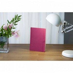 Ежедневник недатированный А5, 136 листов MARSEILLE, обложка искусственная кожа, розовый