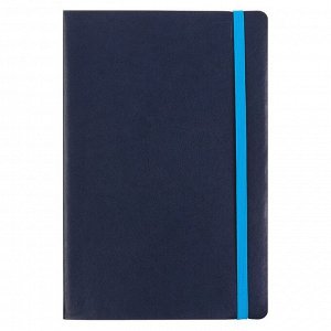 Ежедневник недатированный А5, 136 листов Megapolis Soft, обложка искусственная кожа, цветной срез, синий