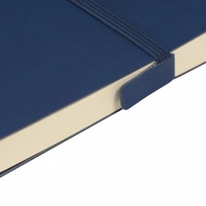 Ежедневник недатированный А5, 136 листов TOKYO, обложка искусственная кожа, тёмно-синий