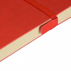 Ежедневник недатированный А5, 136 листов TOKYO, обложка искусственная кожа, красный