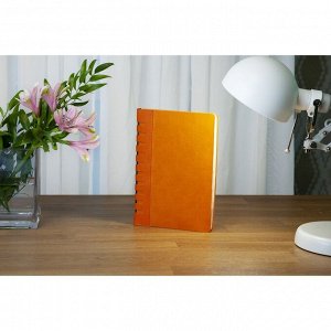 Ежедневник недатированный А5, 136 листов Bergamo, обложка искусственная кожа, оранжевый