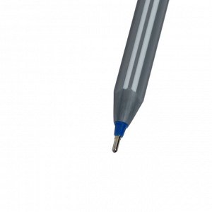 Ручка шариковая масляная Pensan "Triball", чернила синие, узел 1 мм, линия письма 0,5 мм, трехгранная