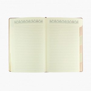 Ежедневник недатированный А5, 136 листов Bergamo, обложка искусственная кожа, коричневый