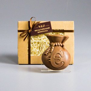 Шоколадная фигурка «Мешочек с евро»