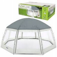 Купольный шатер палатка для бассейнов Bestway 600х600х295см 58612