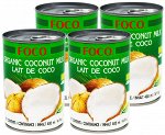 Мякоть кокосового ореха ORGANIC &quot;FOCO&quot; 400 мл, ж/б 1*24