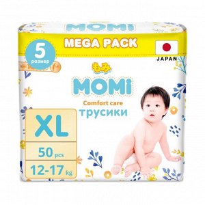 MOMI COMFORT CARE MEGA подгузники-трусики XL (12-17 кг) MEGA, 50 шт НОВИНКА!