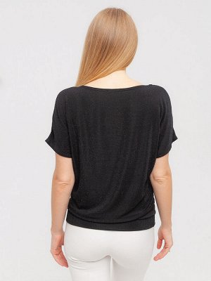 Блуза "Ума" 5ВП4375Н-лм-черн мерц/черный