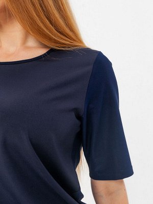 Блуза "Эми" 5ВП18364Н-2-тс т.синий