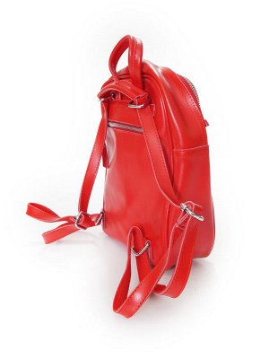 Рюкзак-сумка женский кожаный 8631-220 RED (.)