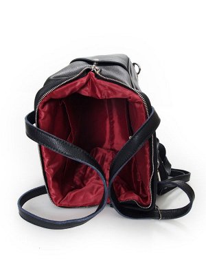 Рюкзак-сумка женский кожаный ASAD 6356 BLACK (.)