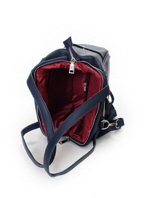 Рюкзак-сумка женский кожаный ASAD 6356 BLUE (.)