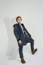 Пальто зима Мишка Grey
