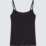 UNIQLO Airism - тонкая маечка с бюстье на тонких лямочках - черный
